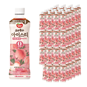동원보성홍차 아이스티 제로 복숭아, 500ml, 96개