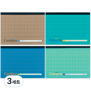 비팬시 주니어캠퍼스 초등 가로노트 한문노트 13칸 14줄 4종, A세트, 3세트