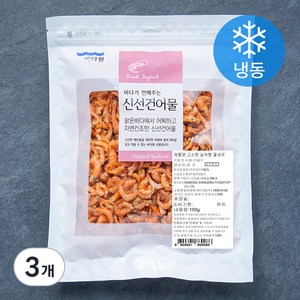 바다원 고소한 실속형 꽃새우 (냉동), 100g, 1개입, 3개