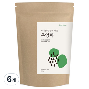 자연지애 국내산 볶은 우엉차, 300g, 1개입, 6개