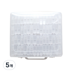 홈데코 보석자수용 비즈보관함 64칸, 투명, 5개