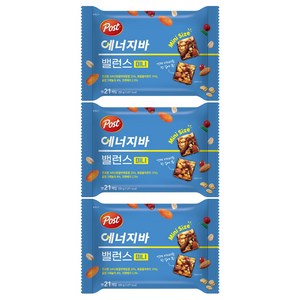 포스트 밸런스 미니 에너지바, 231g, 3개