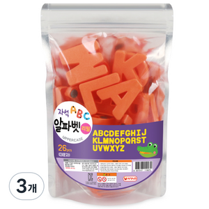 자석나라 알파벳 자석글자 리필, 알파벳 26자 자석, 26피스, 3개