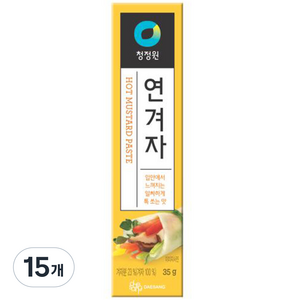 청정원 연겨자, 35g, 15개