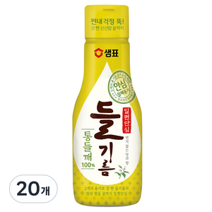샘표 일편단심 통들깨 들기름, 200ml, 20개