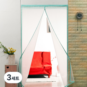 알뜨리 EVA 방풍비닐 반투명 + 양면 테이프, 3세트