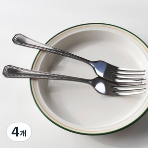 블룸엣홈 국산 스텐 레스토랑 양식기포크, 단품, 4개