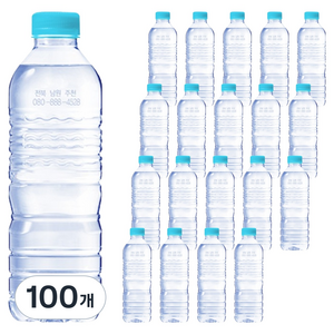 가야 G워터 생수 무라벨, 100개, 500ml