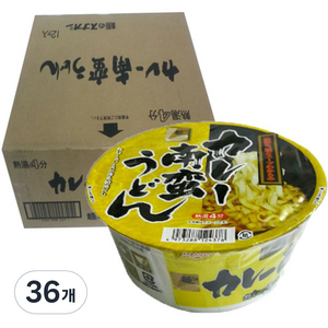멘노스나오시 컵 카레 우동, 81g, 36개