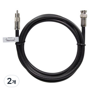 마하링크 국산 RCA TO BNC 5C 동축 케이블 고급형 블랙, MLZ-CB070 7m, 2개