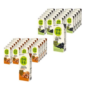 연세두유 뼈를 생각한 고칼슘 검은콩 24p + 호두 앤 아몬드 24p, 190ml, 1세트