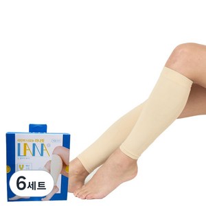 태양생활건강 라나핏 의료기기 압박밴드 베이지 2p, 6개, 종아리/무릎형