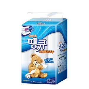 땡큐 3겹 데코 프리미엄 엠보싱 화장지, 16m, 30롤, 1개