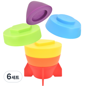 오즈토이 밍글리 스태킹 타워 링쌓기 로켓, 랜덤발송, 6세트