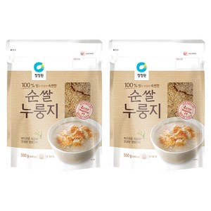 청정원 순쌀 누룽지, 500g, 2개