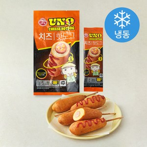오뚜기 UNO 치즈 핫도그 (냉동), 80g, 5개입, 1개