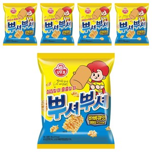 오뚜기 뿌셔뿌셔 바베큐맛, 90g, 5개