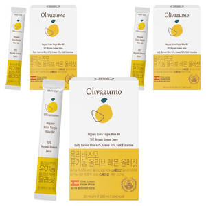 서울랩스 올리바즈모 유기농 엑스트라버진 올리브 레몬 올레샷 스틱 14p, 280ml, 3개