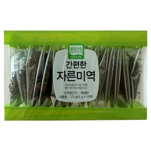 청해거상 어반데이즈 PP박스형 간편한 자른 미역 15p, 75g, 1개