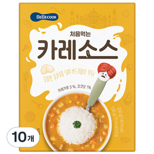 베베쿡 처음먹는 덮밥 소스, 카레, 200g, 10개