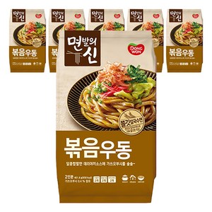 동원 면발의신 볶음우동 2인분, 401.6g, 6개