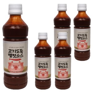 고기도둑 멜젓소스 프리미엄, 340g, 5개