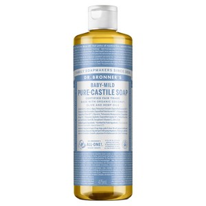 닥터브로너스 베이비 마일드 페이스 앤 바디 퓨어 캐스틸 솝 바디워시, 475ml, 1개