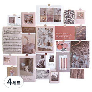 인아트 벽꾸미기 감성 사진 엽서 20종 세트, 예술 소나타, 4세트