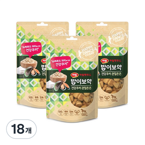하림펫푸드밥이보약 강아지 건강쿠키 간식, 관절튼튼, 120g, 18개