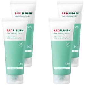 닥터지 약산성 레드 블레미쉬 클리어 수딩 폼, 200ml, 4개