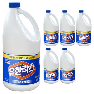 유한락스 레귤러 락스, 3L, 6개