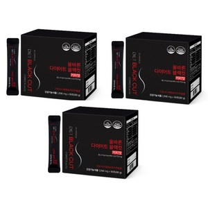 올바른건강식품 다이어트 블랙컷 커피맛 60p, 90g, 3개