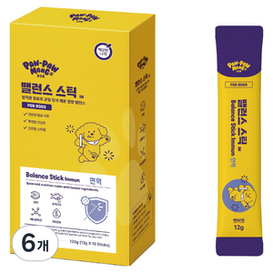 포포몽 반려동물 깨끗한나라 밸런스 스틱 IM 10p, 120g, 6개, 연어