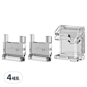 스페이스쉴드 소니 플레이스테이션 PS5 프로 슬림 디지털 에디션 호환 미니 아크릴 콘솔 수평 스탠드 받침대 세트 디지털 B 타입, 투명, 4세트