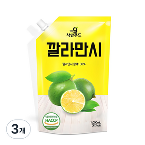 착한푸드 깔라만시 원액, 1L, 3개