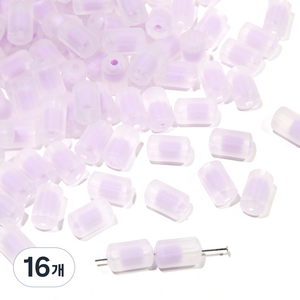 알로데 컬러 고드름 시럽 구슬 DIY 비즈 12 x 7 mm 50p, B05 퍼플, 16개