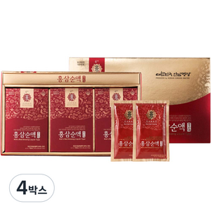 김정환홍삼 홍삼순액 30p, 2.1L, 4박스