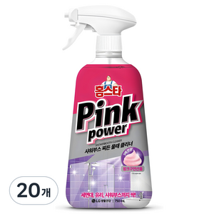 홈스타 핑크파워 샤워부스 찌든 물때 클리너, 750ml, 20개