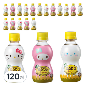 꼬소꼬미 유기농 옥수수차 캐릭터 랜덤발송, 200ml, 120개