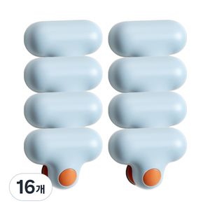 블럭마트 쁘띠 욕실 거울닦이 블루, 16개