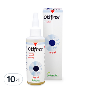베토퀴놀 오티프리 귀세정제, 160ml, 10개