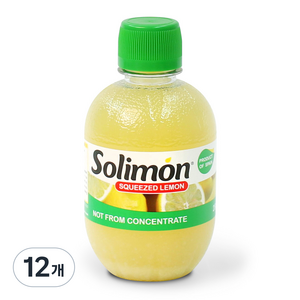 솔리몬 스퀴즈드 레몬즙, 280ml, 12개