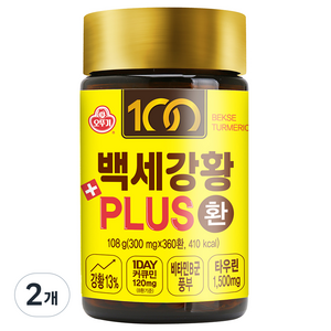 오뚜기 백세강황 PLUS 환, 108g, 2개