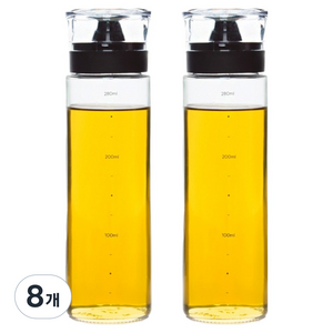 키텐실 시노글라스 오일병 블랙, 300ml, 8개