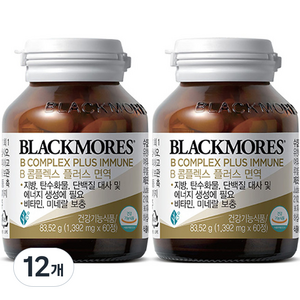 블랙모어스 비타민B 컴플렉스 83.52g, 60정, 12개
