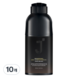 제이숲 프로페셔널 커버업 새치 염모제 300ml, 다크브라운, 10개