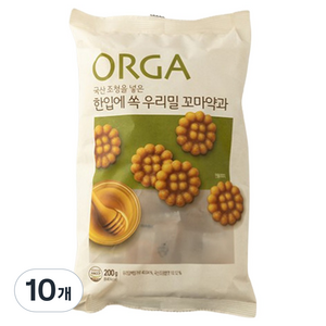 올가홀푸드 한입에 쏙 우리밀 꼬마약과, 200g, 10개