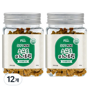 리틀포우 강아지 소프트 미니트릿 영양간식, 가수분해 치킨, 180g, 12개
