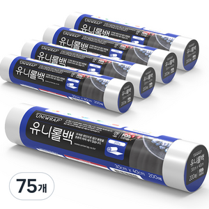 유니랩 유니롤백 대 30cm x 40cm, 대(L), 200개입, 75개