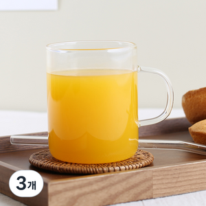마카 내열유리 머그컵 300ml M05, 3개